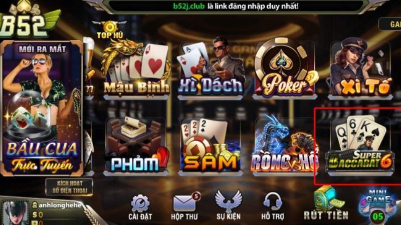 Baccarat - Hướng Dẫn Bet Thủ Chơi Game Thoải Mái Tại B52 Club 1 Tìm hiểu sơ lược game Baccarat tại B52 Club