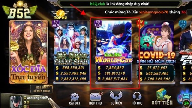 Giấc Mơ World Cup - Thỏa Sức Trải Nghiệm Game Đỉnh Tại B52club 1 Giới thiệu tổng quan về giấc mơ World Cup tại B52